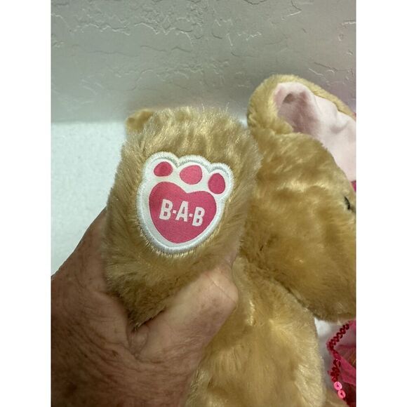 Build-A-Bear Brown Bunny Wearing Dress Stuffed Toy - Picture 8 of 8